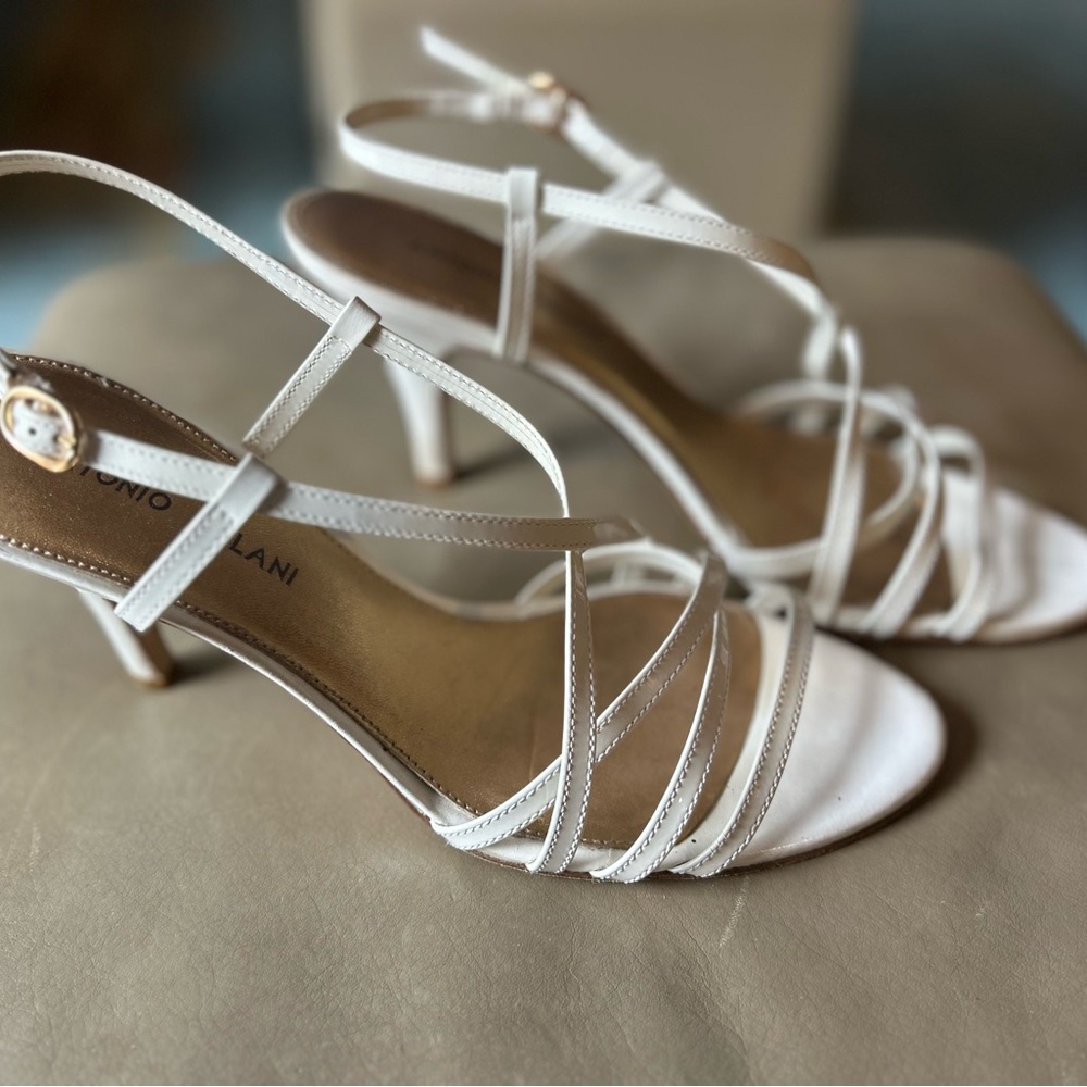 Antonio Melani White Strappy Sandals